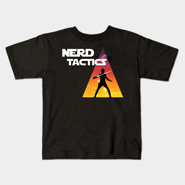 Nerd Tactics Kids T-Shirt by Dajestar